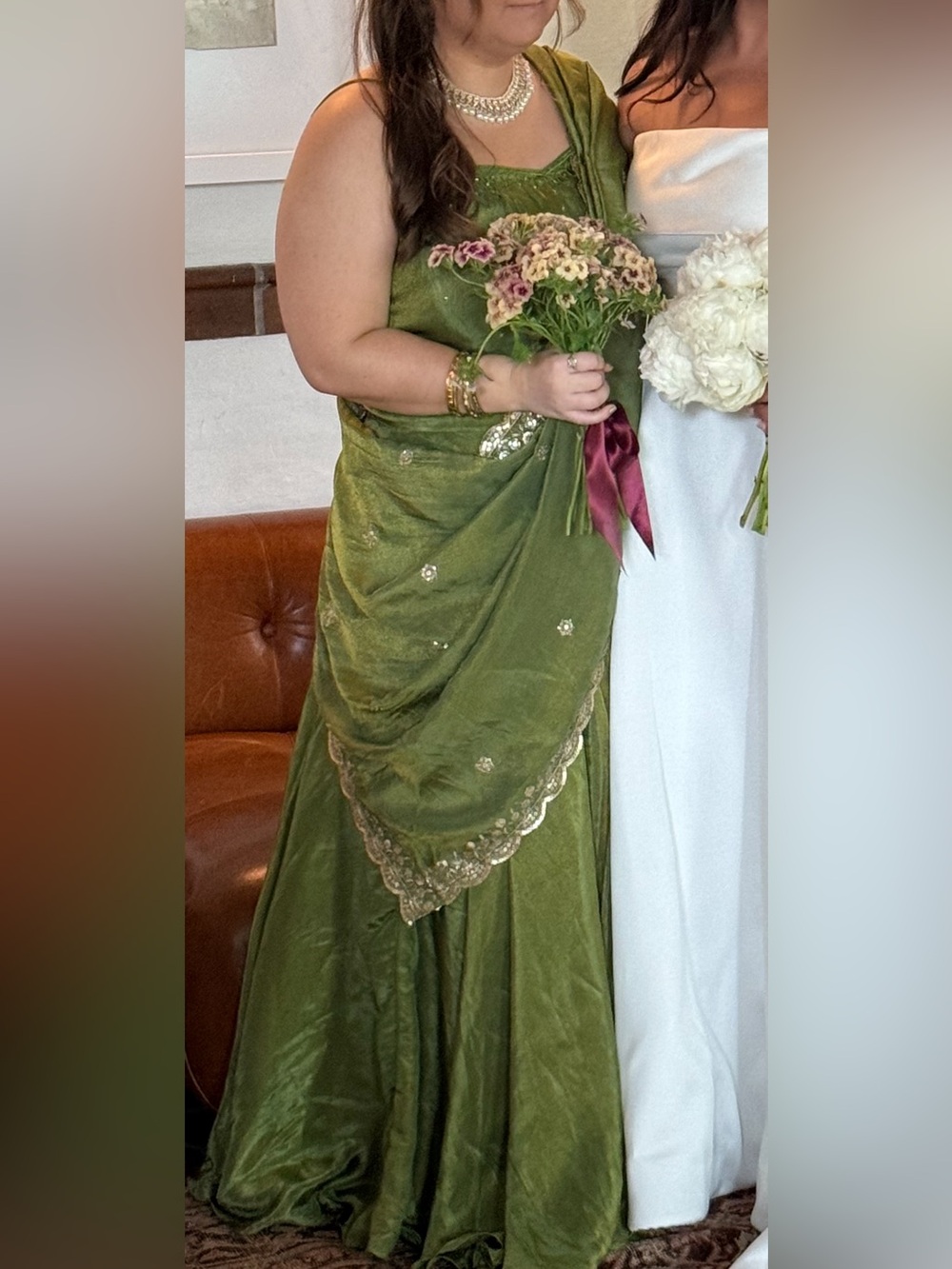 Green Embellished Indian Lehenga